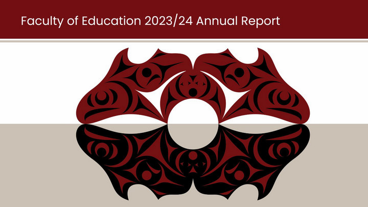 Cover artwork for the annual report by Indigenous artist Dylan Thomas. The piece is called 'Horizons'.