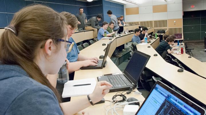 group of student in lecture hall