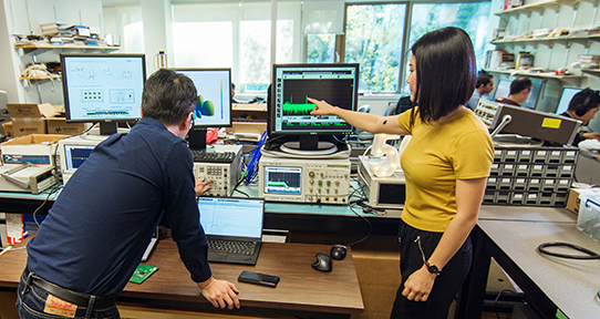 Amy Sun is pursuing a graduate degree in electrical engineering as a way to work with both hardware and software.