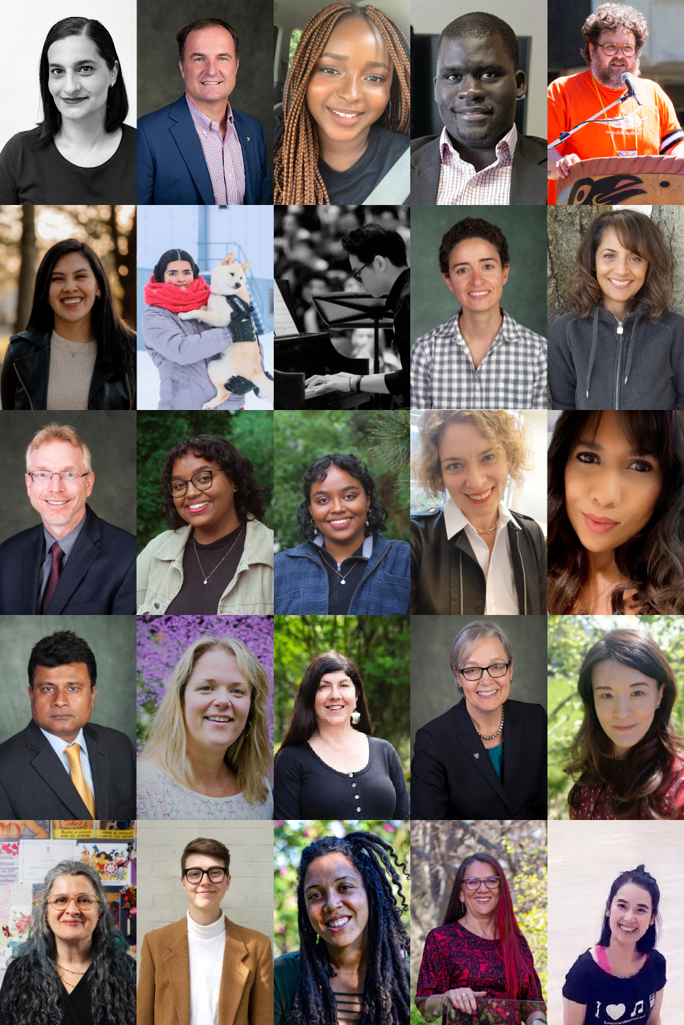 Collage containing profile photos of all RCC members.