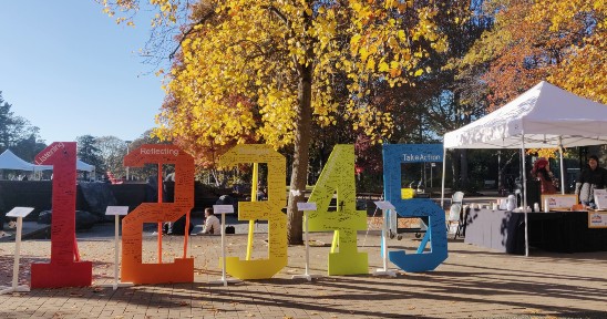 5 Days of Action 2022 Numbers Art Display