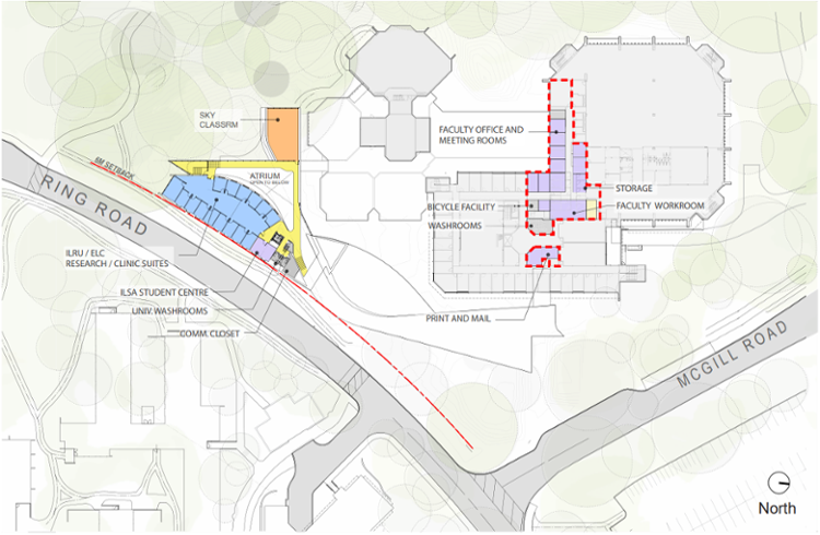 a map of the level 2 floor plans for the NCIL.
