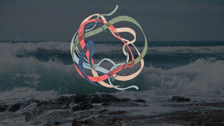 The Shape logo for Culture Change at UVic has colourful threads that weave around each other in a circle