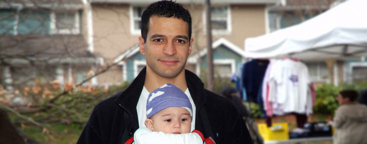 Dad with baby