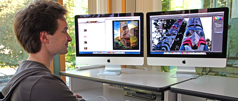 Student on a computer exploring DIDO