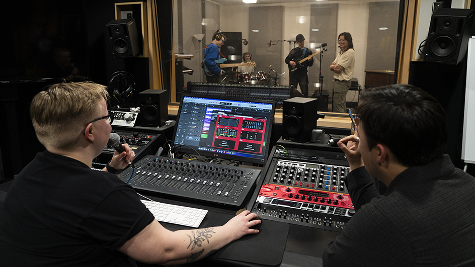 recording session in create lab