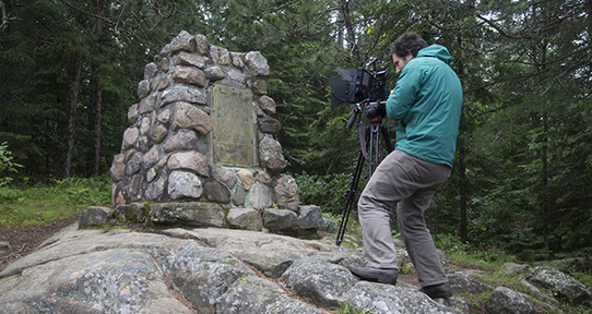 A video shoot at Lake Simcoe