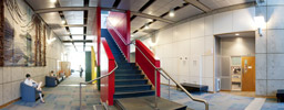 Inside the engineering building