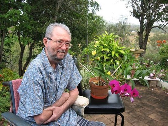Ross on the patio of his beloved home in Mareeba, 2007