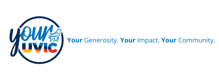 Your UVic logo and the words: Your generosity. Your Impact. Your Community.