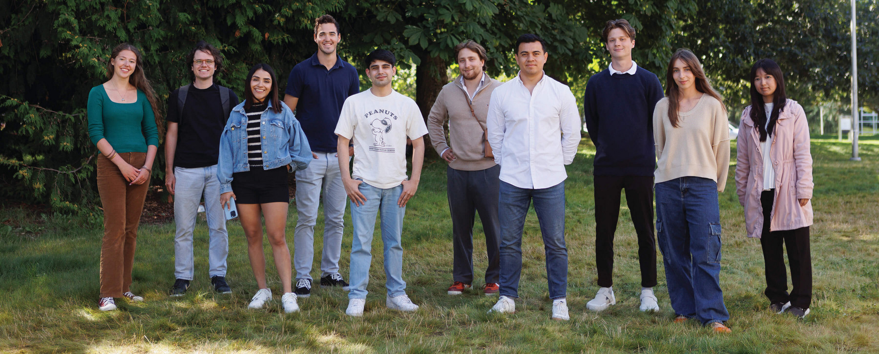 MGB students outside at the University of Victoria