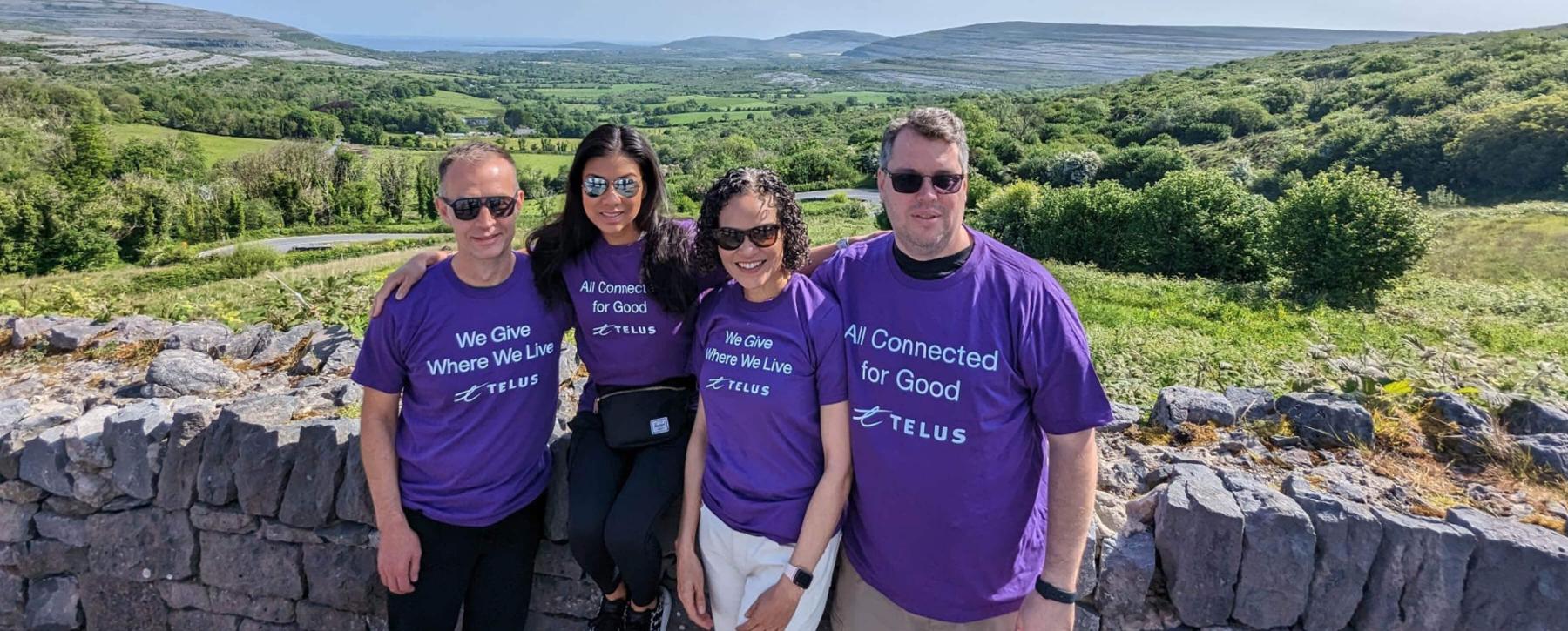 Students in Cohort 4 of the MBA for TELUS pose while on a trip