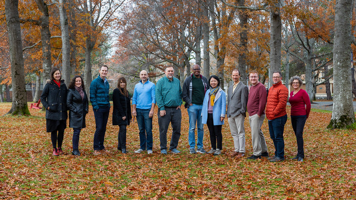 The CSSI research fellows outside in the UVic quad