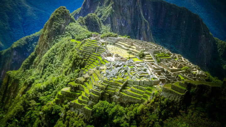 A view of Machu Picchu in Peru