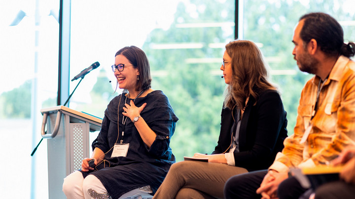 Natalie Slawinski speaks at her book launch Revitalizing PLACE through Social Enterprise 