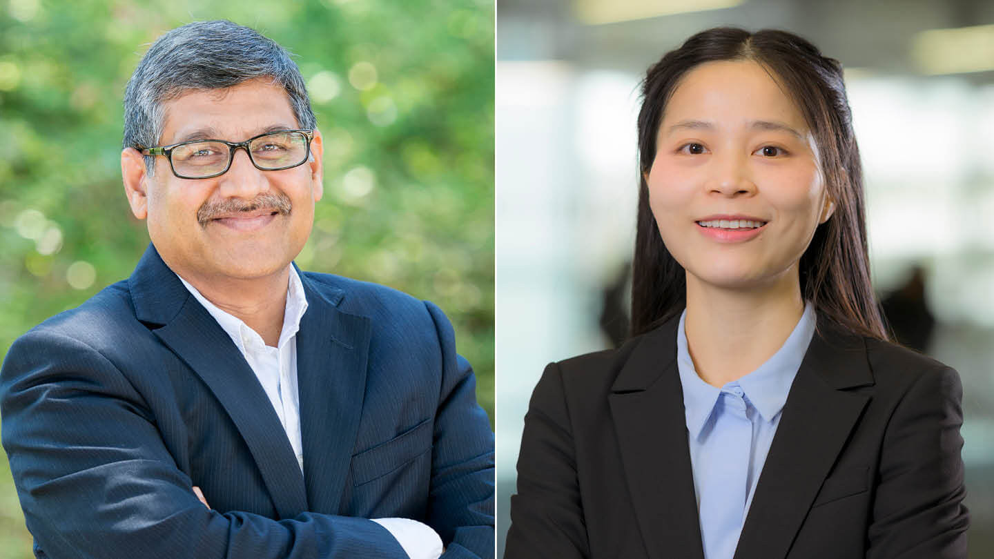 Gustavson's Ravee Chittoor and former PhD student Ye He