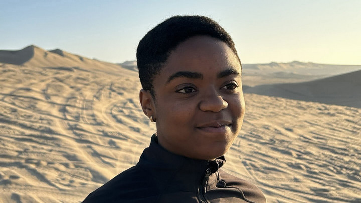Safi Morisho in a desert