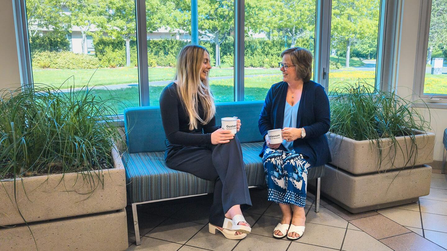 Lillian Crowder with her mentor Bev Patwell