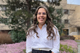 PhD student Emily Salmon