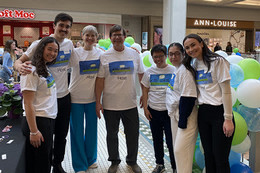 Claudia and Brock Smith with volunteers at Kidovate