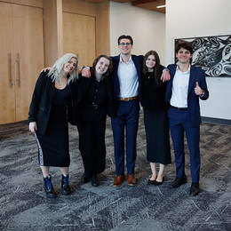 A team from the 2026 RBC Case Competition after their presentation