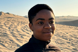 Safi Morisho in a desert
