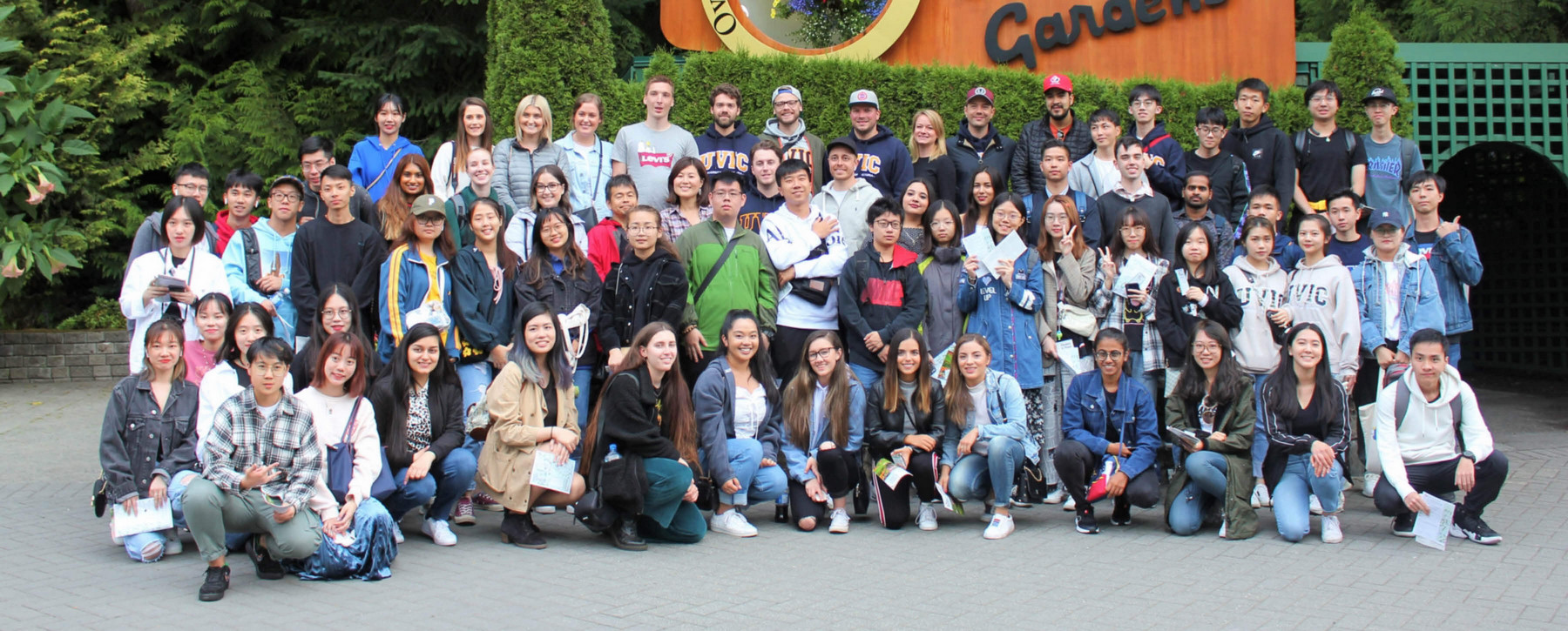 ISIBM students at Butchart Gardens