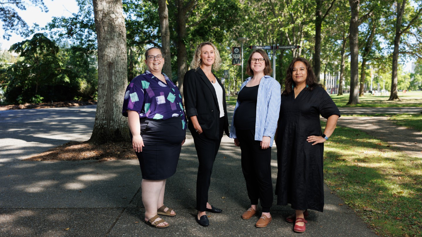 Health Research BC scholars Sarah Nutter, Megan Ames, Allie Slemon and Farah Mawani