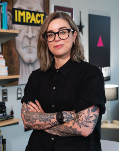 Dr. Marilou Gagnon wearing a black shirt