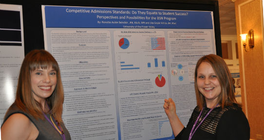 Enjoying the active poster display sessions