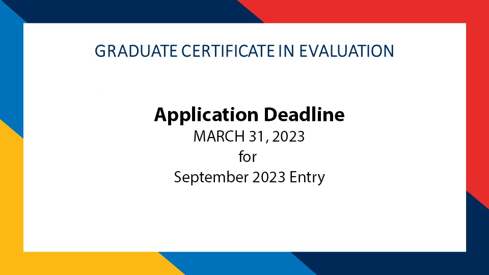 application deadline March 31 for September 2023 entry