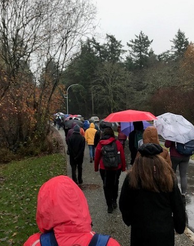 A photo from UVic Walk to End Gender-Based Violence