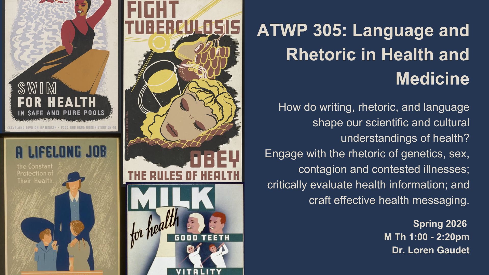 ATWP 305: Language and Rhetoric in Health and Medicine