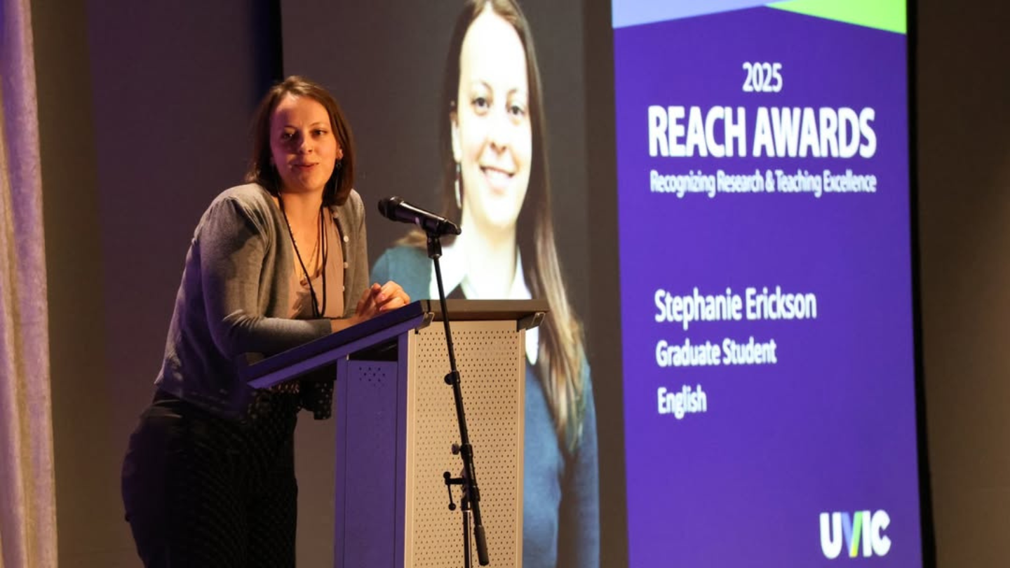 Stephanie Erickson speaks at 2026 REACH Awards