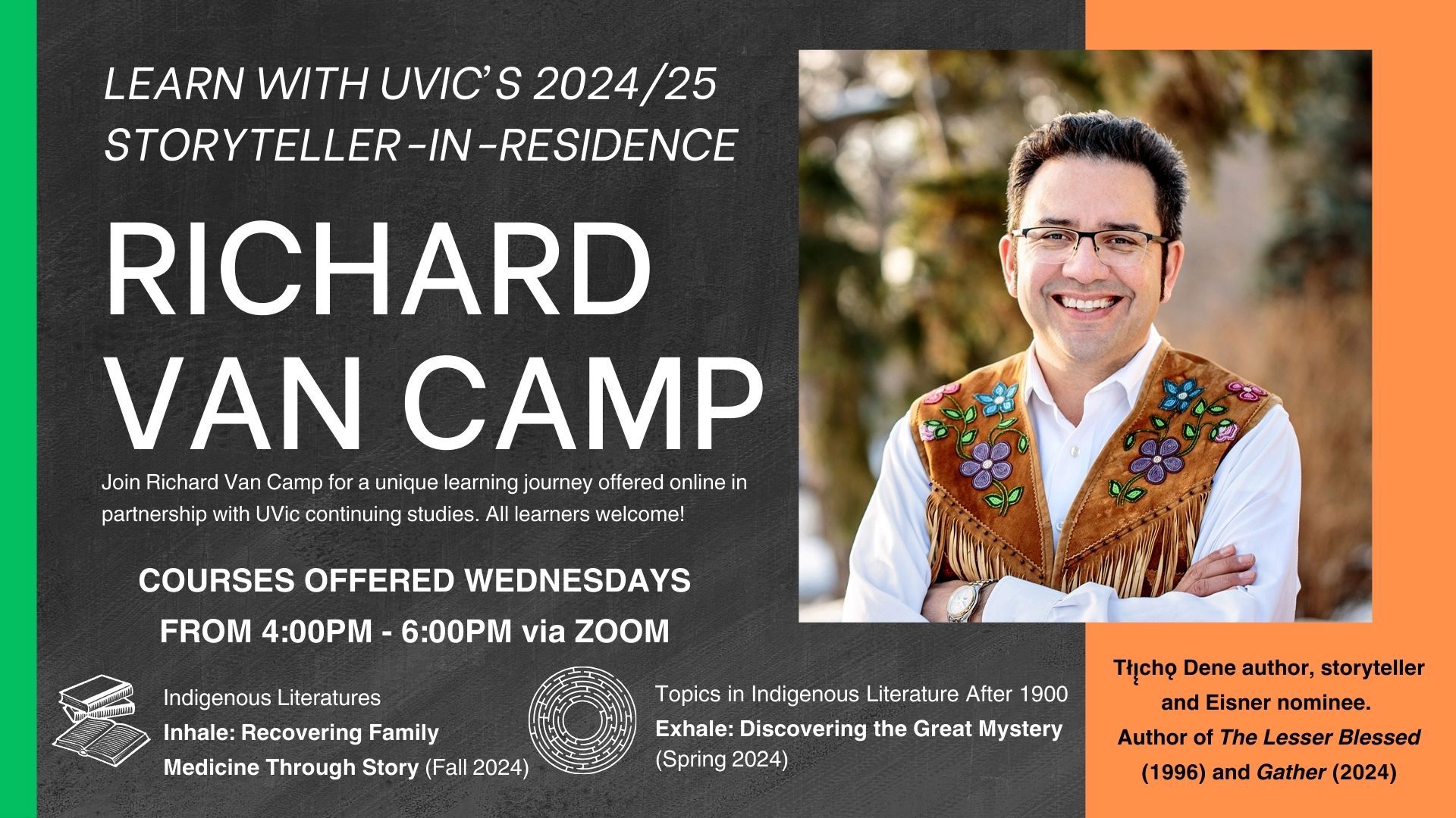 Richard Van Camp: Storyteller-in-Residence