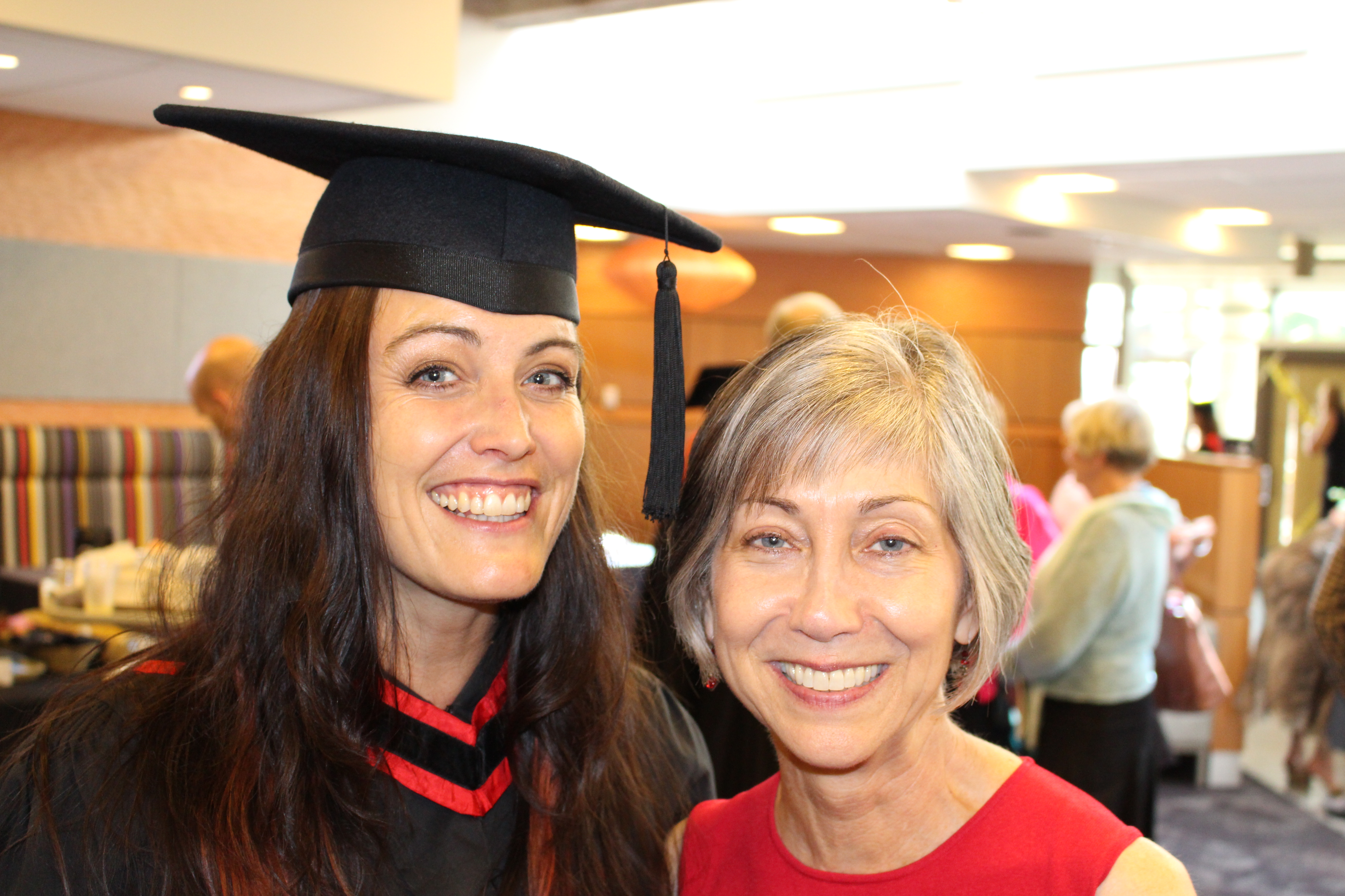 Claire Carlin with student Bernadette Perry