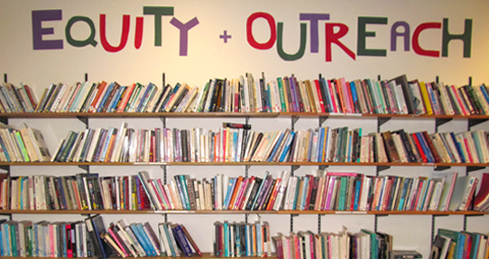 Equity & Outreach sign the Reading Room