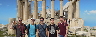 UVic students in Greece