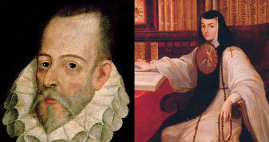 Artwork: Miguel de Cervantes and Sor Juana Inés de la Cruz