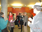 Workshop attendees during coffee break.