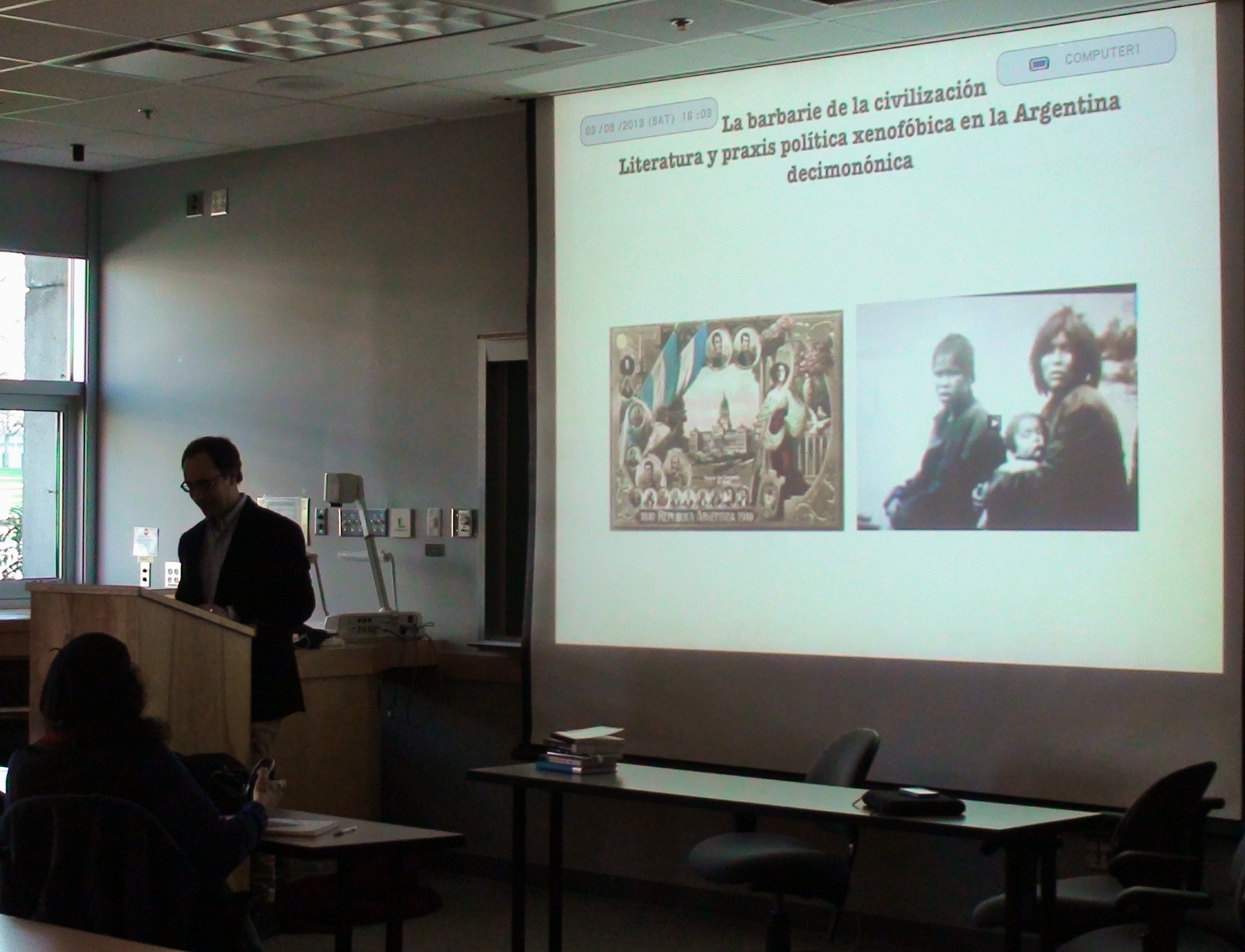 Carlos Gustavo Halaburda's talk on 19th century Argentinian literature.