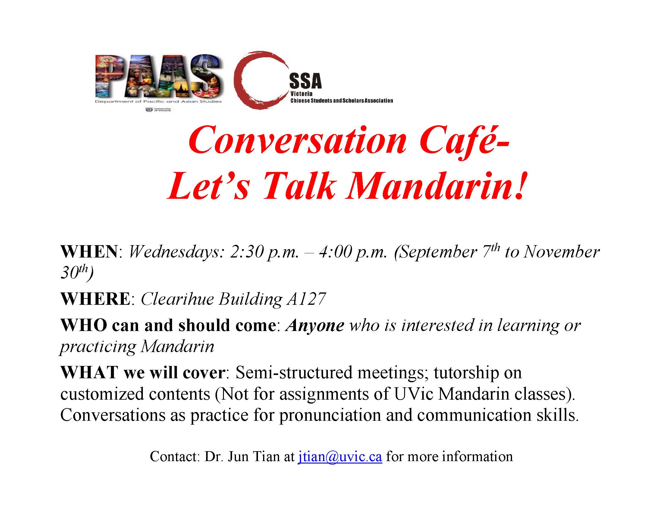 Conversation Cafe Mandarin