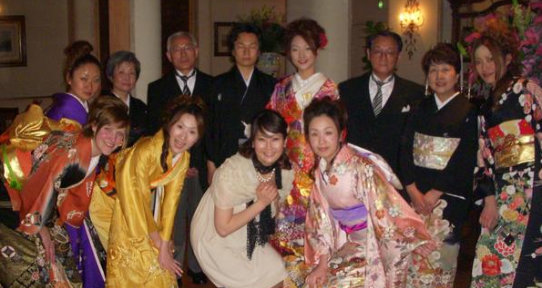 Natasha Fox (MA, 2013) at a wedding in Asuka, Japan