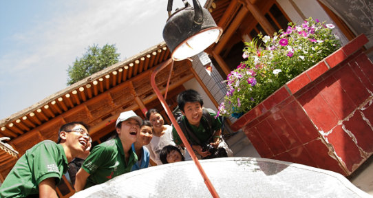 University students at The Green Long March