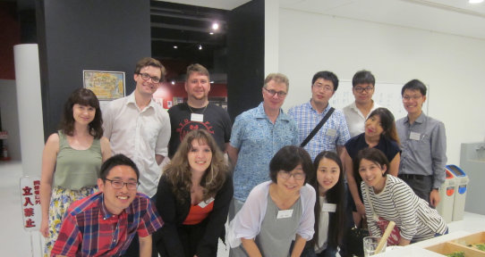 Welcome party for field school participants at Kinosaki International Arts Center, Kinosaki, Hyogo