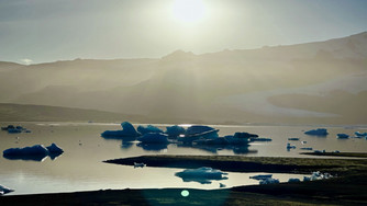 photo of melting glaciers