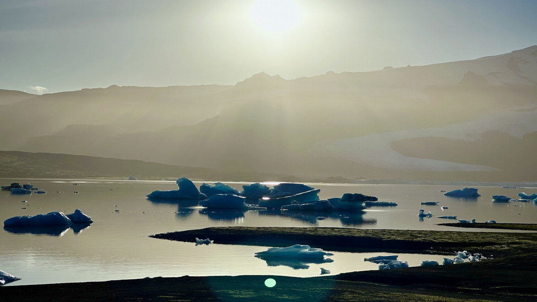 photo of melting glaciers