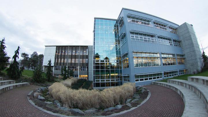 Exterior of the Mearns Centre at UVic