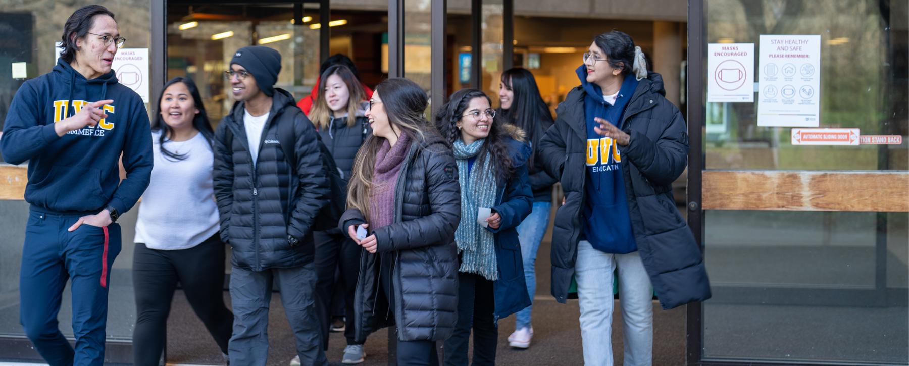 group of international students