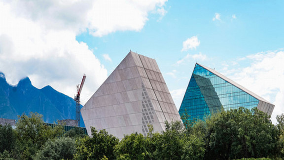 rectangle buildings on their side